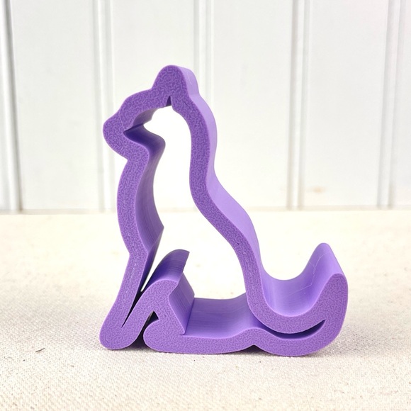 Hand Crafted Other - Cat Phone Stand, Kitty Phone Holder, Smartphone Holder